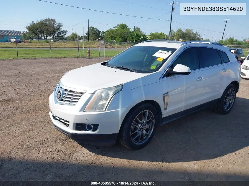 2016 Cadillac Srx Premium Collection VIN: 3GYFNDE38GS514620 Lot: 40585576