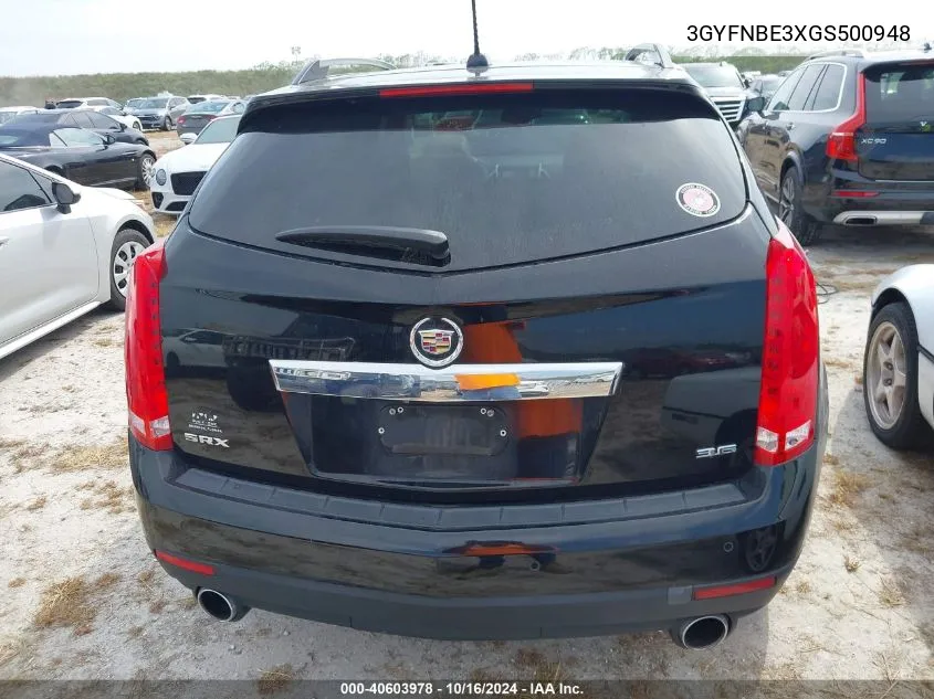 3GYFNBE3XGS500948 2016 Cadillac Srx Luxury Collection