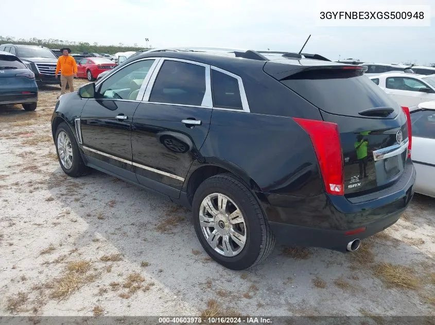 3GYFNBE3XGS500948 2016 Cadillac Srx Luxury Collection