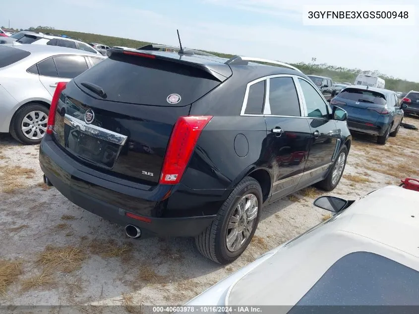 2016 Cadillac Srx Luxury Collection VIN: 3GYFNBE3XGS500948 Lot: 40603978