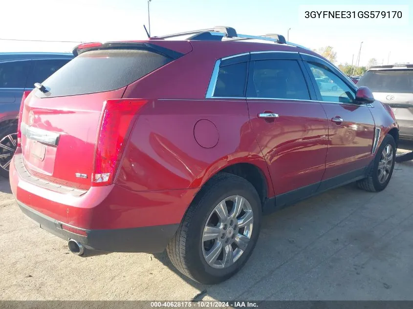 3GYFNEE31GS579170 2016 Cadillac Srx Luxury Collection