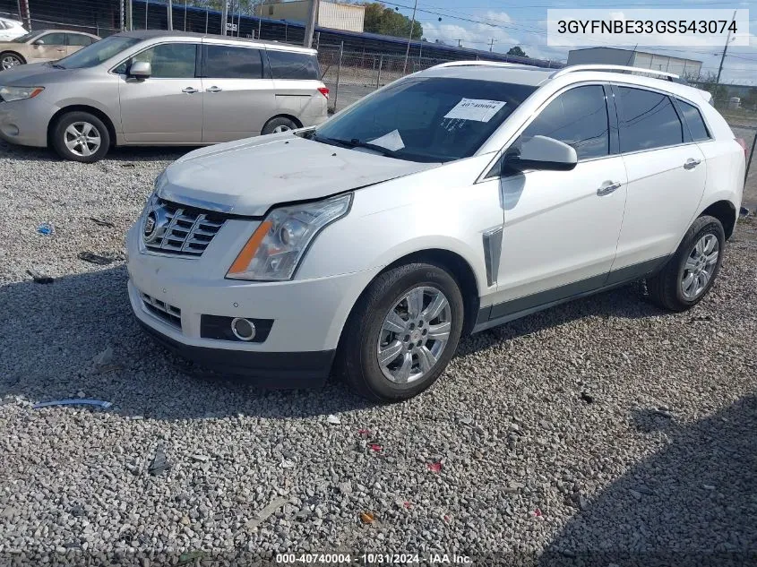 2016 Cadillac Srx Luxury Collection VIN: 3GYFNBE33GS543074 Lot: 40740004