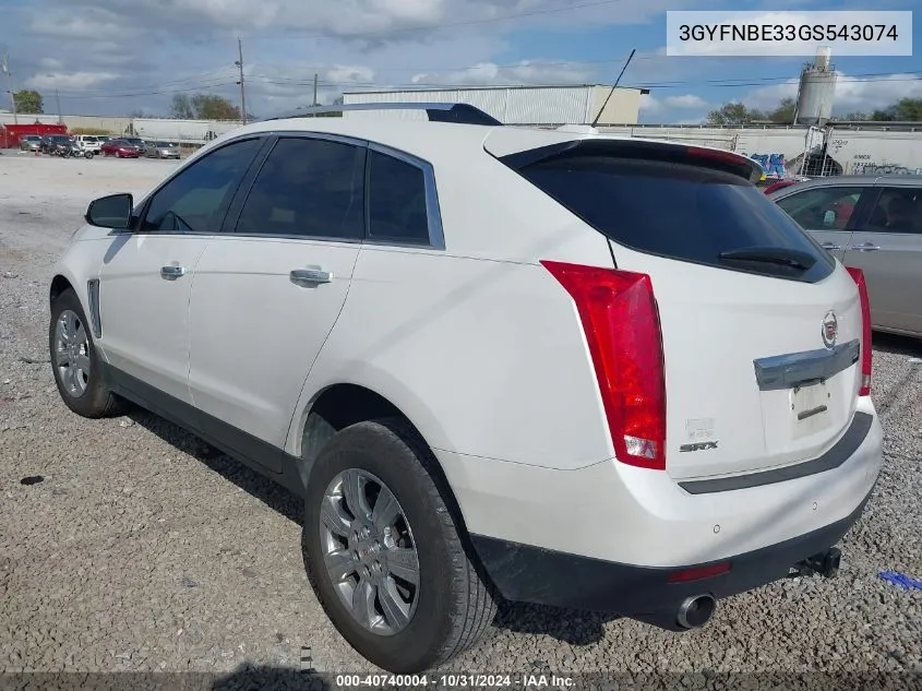 2016 Cadillac Srx Luxury Collection VIN: 3GYFNBE33GS543074 Lot: 40740004