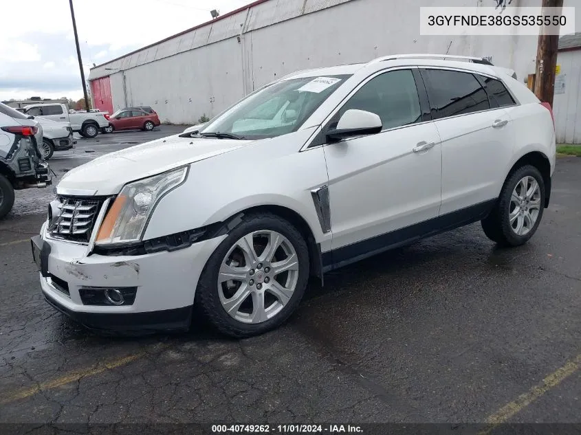 2016 Cadillac Srx Premium Collection VIN: 3GYFNDE38GS535550 Lot: 40749262