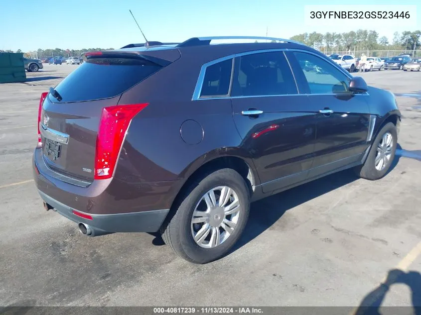 2016 Cadillac Srx Luxury Collection VIN: 3GYFNBE32GS523446 Lot: 40817239