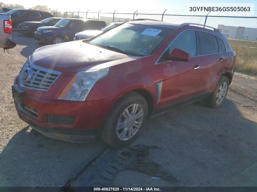 2016 Cadillac Srx Luxury Collection VIN: 3GYFNBE36GS505063 Lot: 40827828