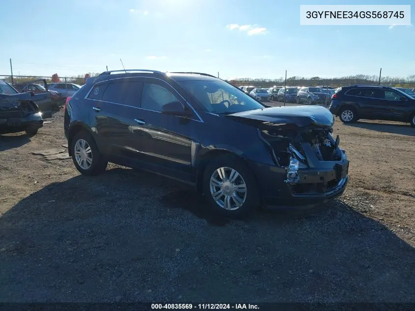 2016 Cadillac Srx Luxury Collection VIN: 3GYFNEE34GS568745 Lot: 40835569