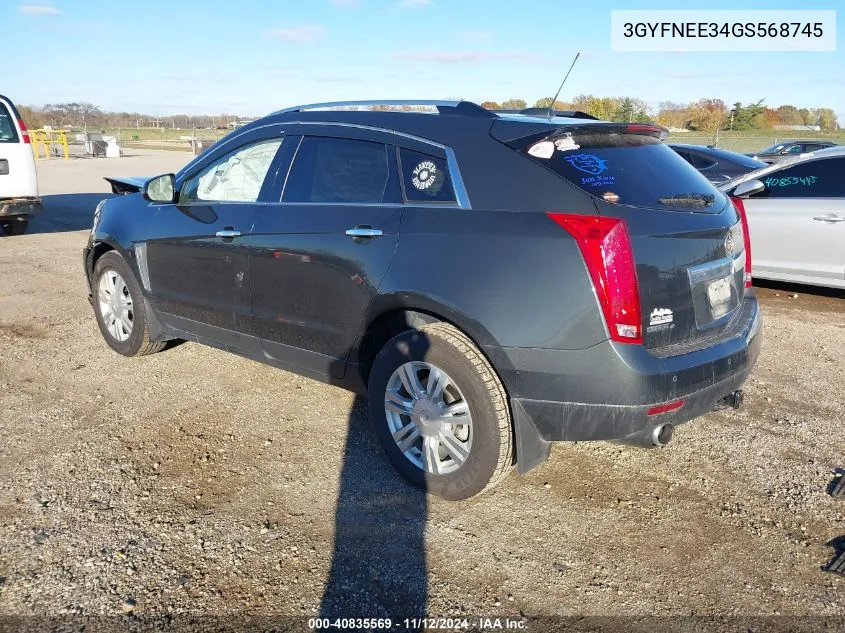 2016 Cadillac Srx Luxury Collection VIN: 3GYFNEE34GS568745 Lot: 40835569