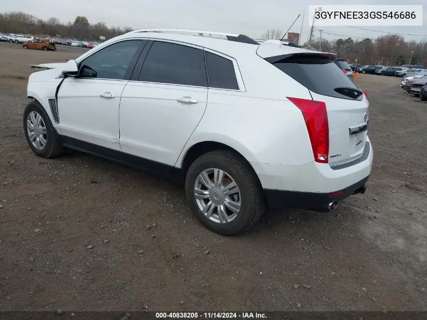 2016 Cadillac Srx Luxury Collection VIN: 3GYFNEE33GS546686 Lot: 40838205