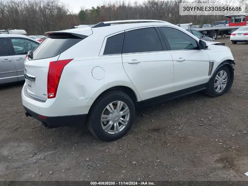 2016 Cadillac Srx Luxury Collection VIN: 3GYFNEE33GS546686 Lot: 40838205