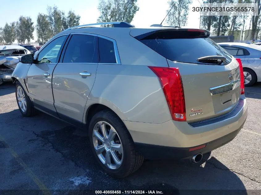 2016 Cadillac Srx Performance Collection VIN: 3GYFNCE31GS565578 Lot: 40858458