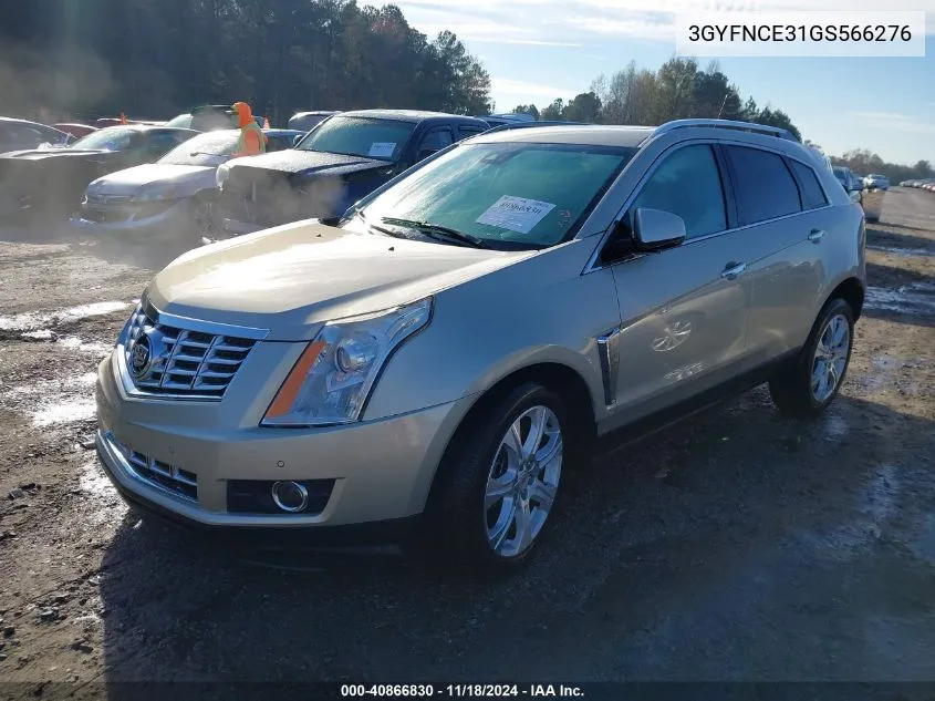 2016 Cadillac Srx Performance Collection VIN: 3GYFNCE31GS566276 Lot: 40866830