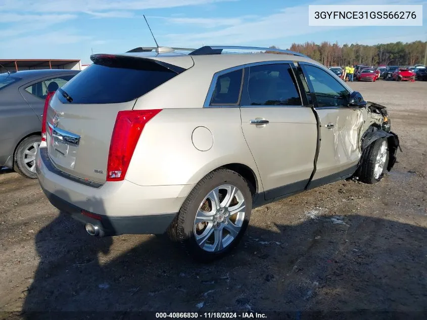 2016 Cadillac Srx Performance Collection VIN: 3GYFNCE31GS566276 Lot: 40866830