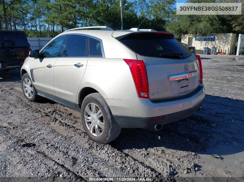 2016 Cadillac Srx Luxury Collection VIN: 3GYFNBE38GS508837 Lot: 40916698