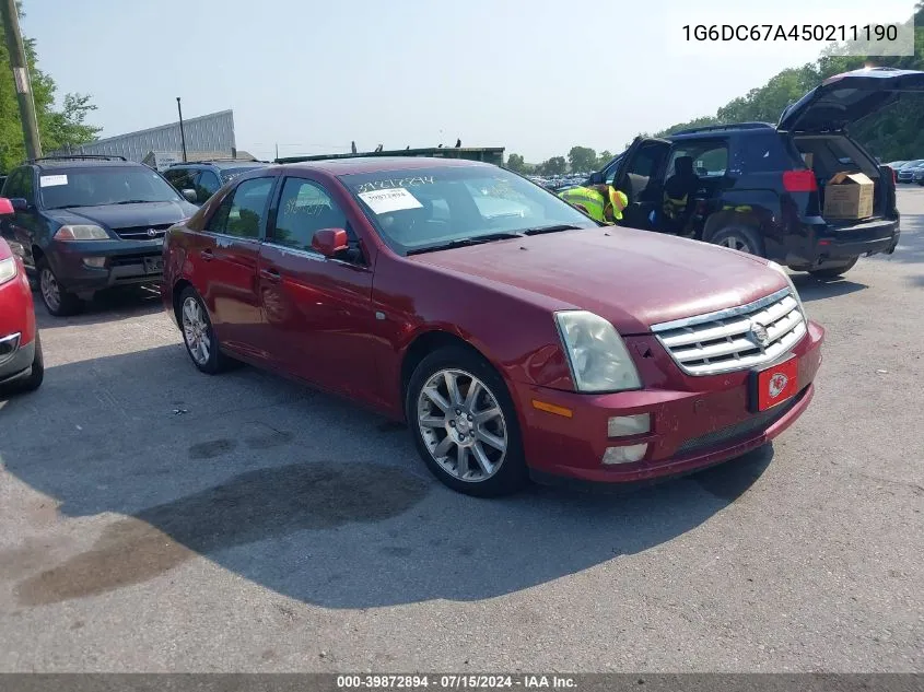 2005 Cadillac Sts V8 VIN: 1G6DC67A450211190 Lot: 39872894