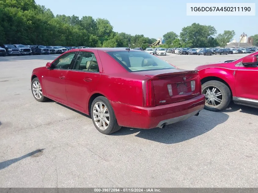 2005 Cadillac Sts V8 VIN: 1G6DC67A450211190 Lot: 39872894