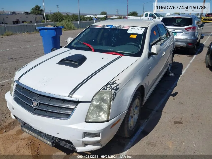 2005 Cadillac Sts V6 VIN: 1G6DW677450160785 Lot: 40312278