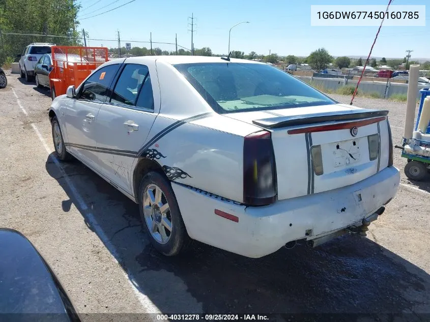 2005 Cadillac Sts V6 VIN: 1G6DW677450160785 Lot: 40312278