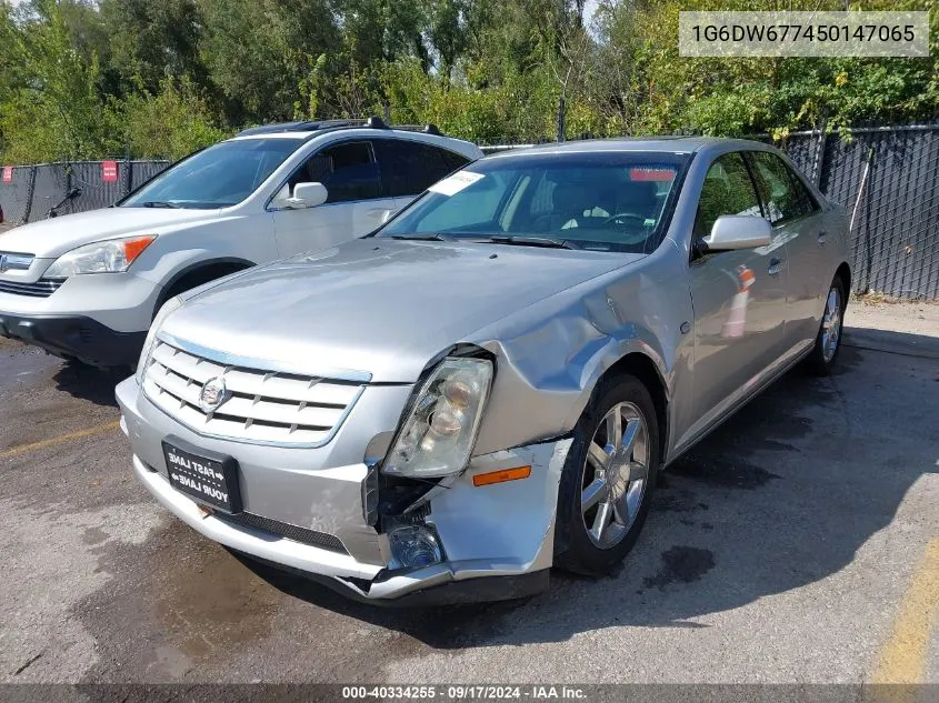 2005 Cadillac Sts V6 VIN: 1G6DW677450147065 Lot: 40334255