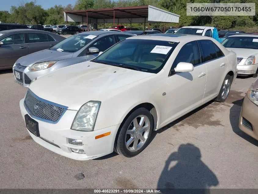 2005 Cadillac Sts V6 VIN: 1G6DW677050170455 Lot: 40523291