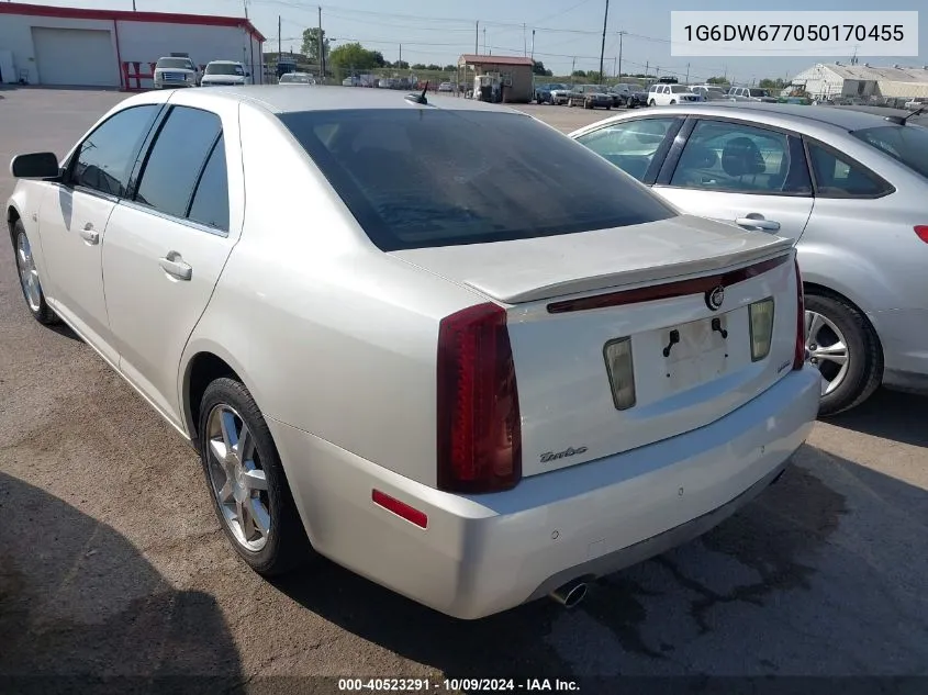 2005 Cadillac Sts V6 VIN: 1G6DW677050170455 Lot: 40523291