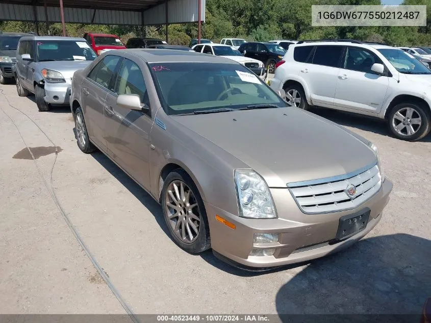 1G6DW677550212487 2005 Cadillac Sts V6