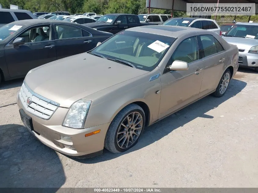 1G6DW677550212487 2005 Cadillac Sts V6