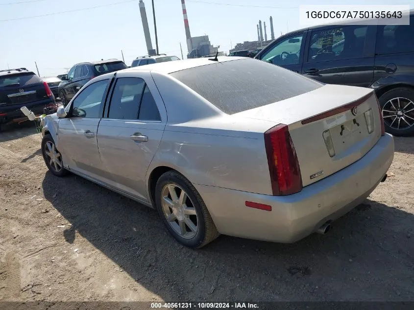 2005 Cadillac Sts V8 VIN: 1G6DC67A750135643 Lot: 40561231