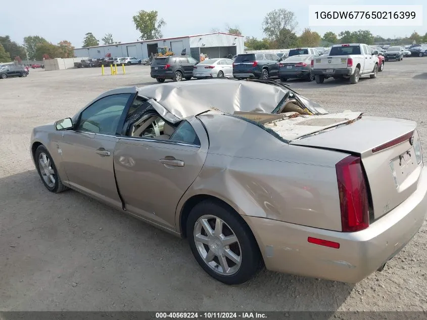 2005 Cadillac Sts V6 VIN: 1G6DW677650216399 Lot: 40569224