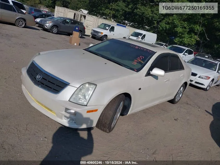 2005 Cadillac Sts V6 VIN: 1G6DW677250169355 Lot: 40600246