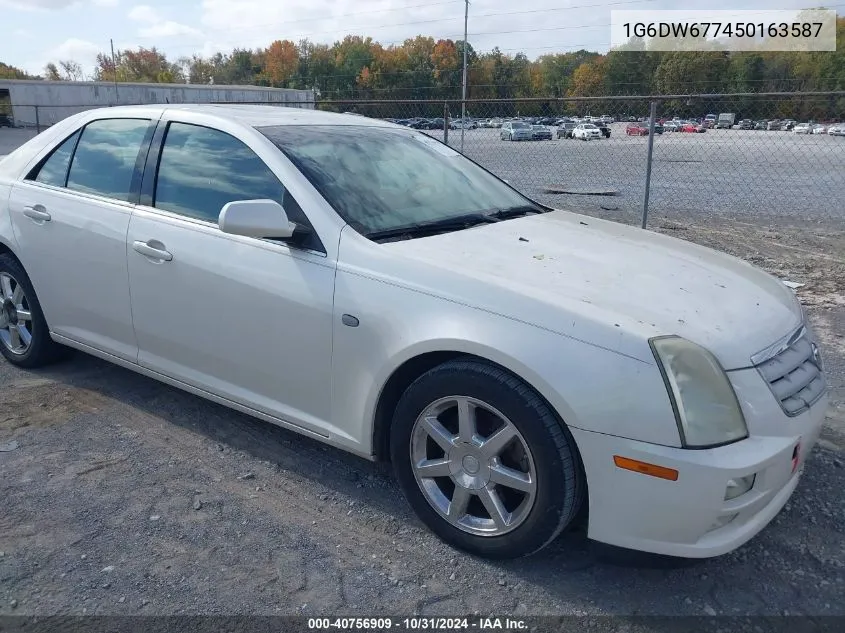 2005 Cadillac Sts V6 VIN: 1G6DW677450163587 Lot: 40756909