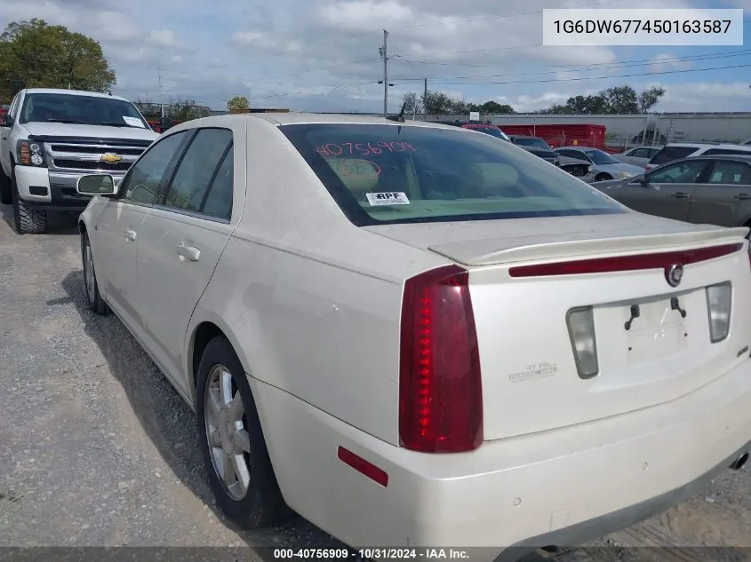 2005 Cadillac Sts V6 VIN: 1G6DW677450163587 Lot: 40756909