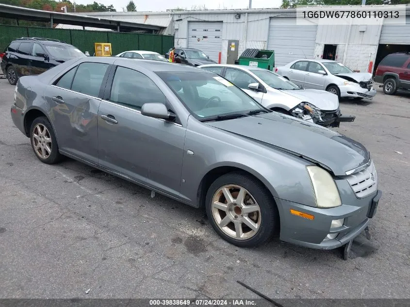 1G6DW677860110313 2006 Cadillac Sts V6