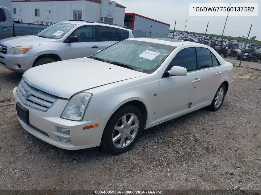 2006 Cadillac Sts V6 VIN: 1G6DW677560137582 Lot: 40059336