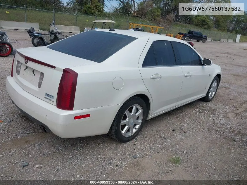 1G6DW677560137582 2006 Cadillac Sts V6