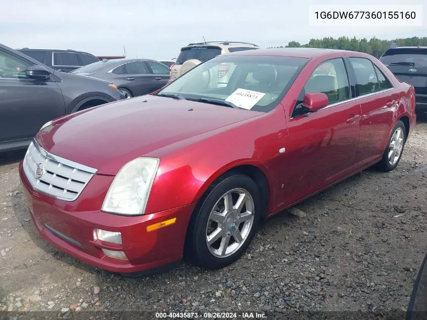 2006 Cadillac Sts V6 VIN: 1G6DW677360155160 Lot: 40435873