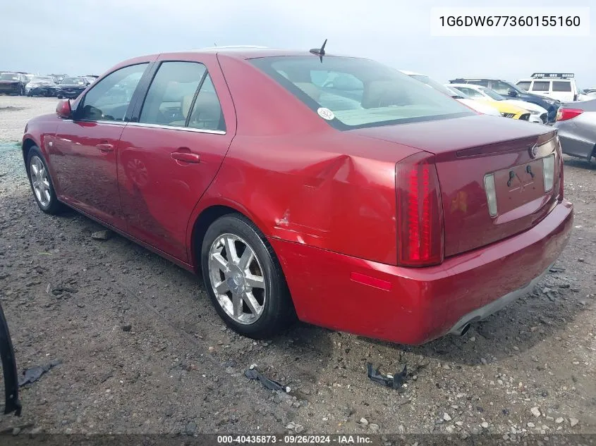 2006 Cadillac Sts V6 VIN: 1G6DW677360155160 Lot: 40435873