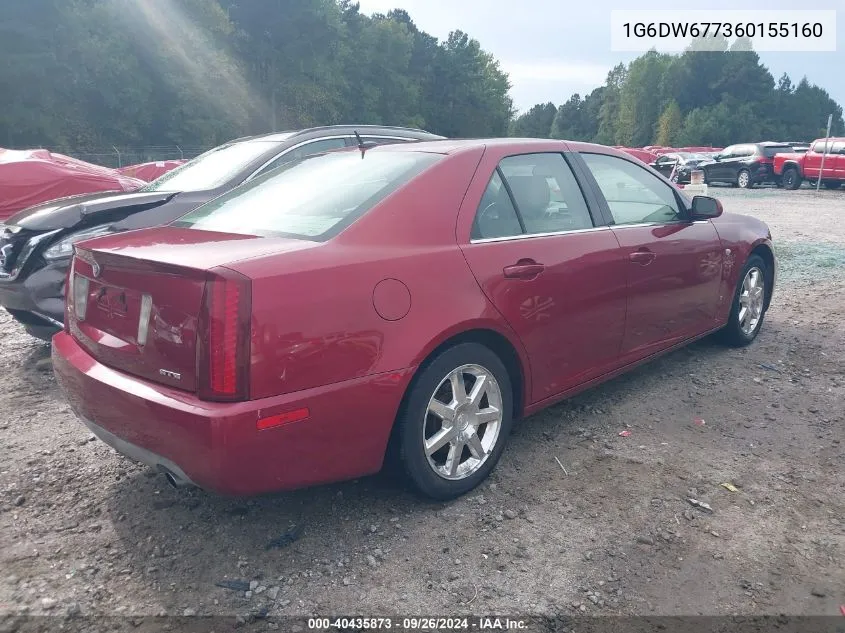 2006 Cadillac Sts V6 VIN: 1G6DW677360155160 Lot: 40435873