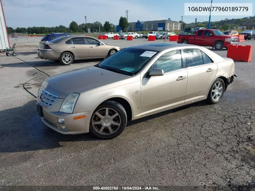 2006 Cadillac Sts V6 VIN: 1G6DW677960189779 Lot: 40502760