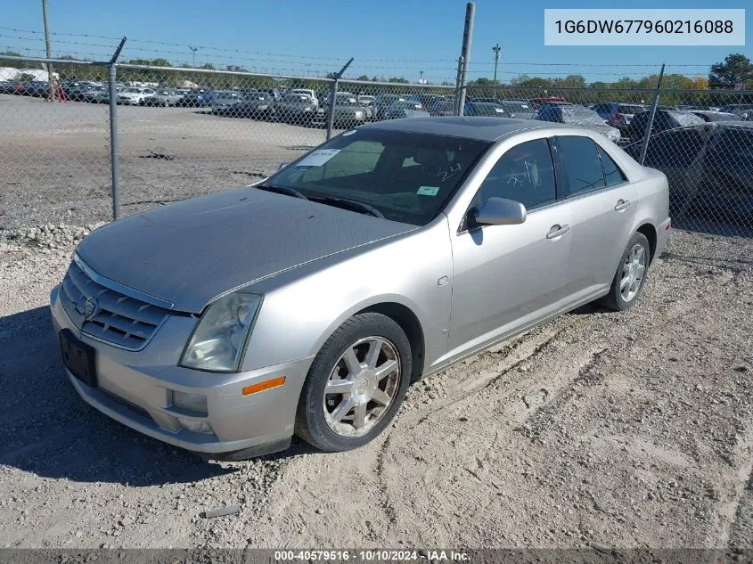 2006 Cadillac Sts V6 VIN: 1G6DW677960216088 Lot: 40579516