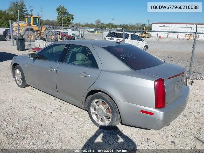 2006 Cadillac Sts V6 VIN: 1G6DW677960216088 Lot: 40579516