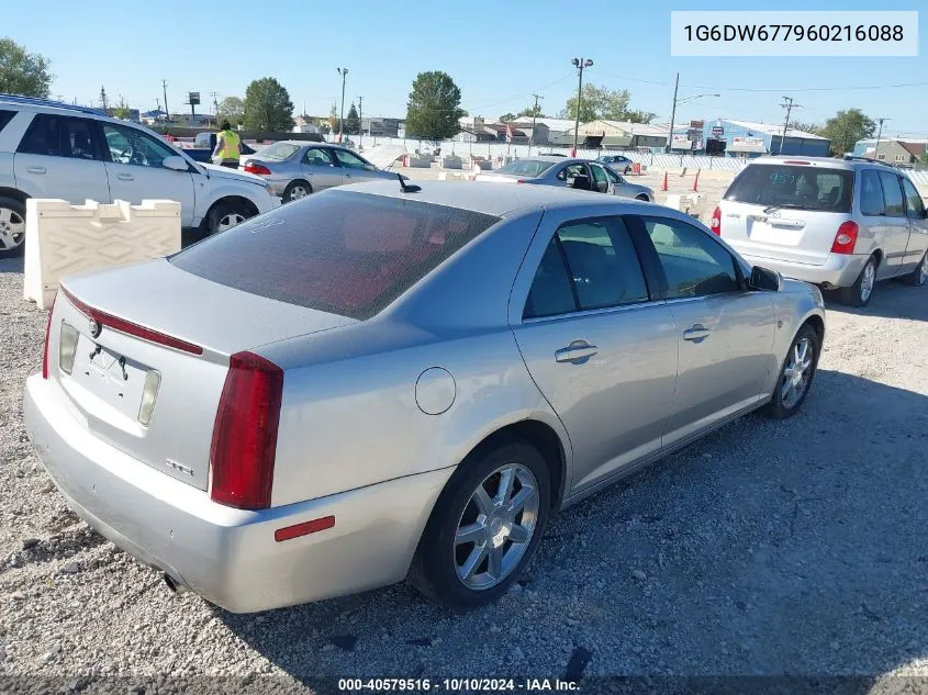 2006 Cadillac Sts V6 VIN: 1G6DW677960216088 Lot: 40579516