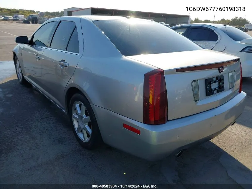 2006 Cadillac Sts VIN: 1G6DW677760198318 Lot: 40583984