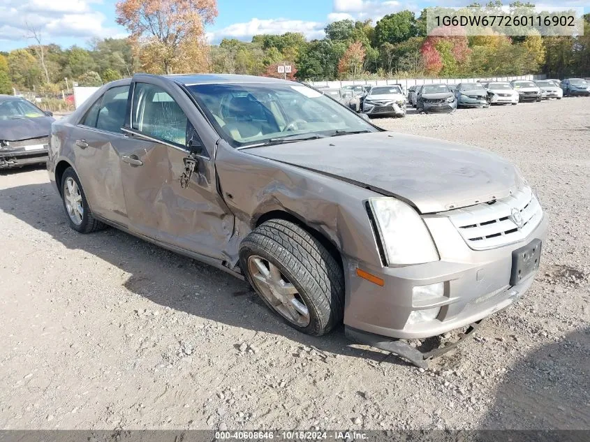 2006 Cadillac Sts V6 VIN: 1G6DW677260116902 Lot: 40608646