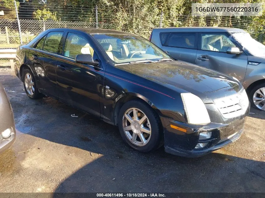 2006 Cadillac Sts V6 VIN: 1G6DW677560220316 Lot: 40611496