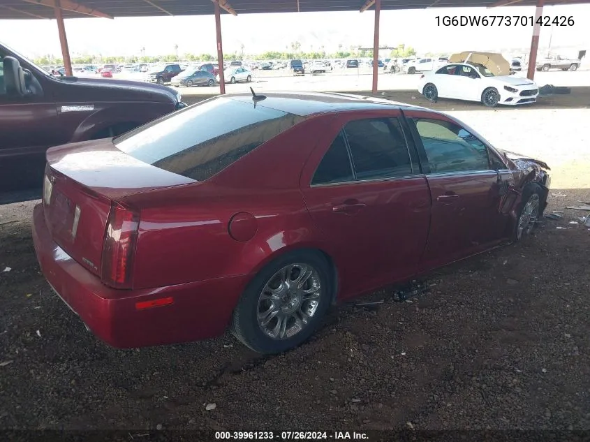 2007 Cadillac Sts V6 VIN: 1G6DW677370142426 Lot: 39961233