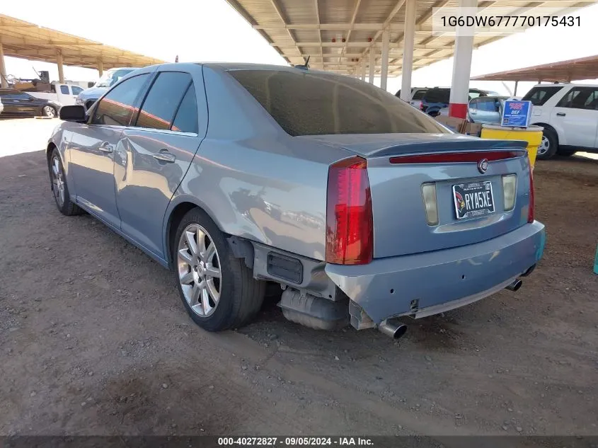 2007 Cadillac Sts V6 VIN: 1G6DW677770175431 Lot: 40272827