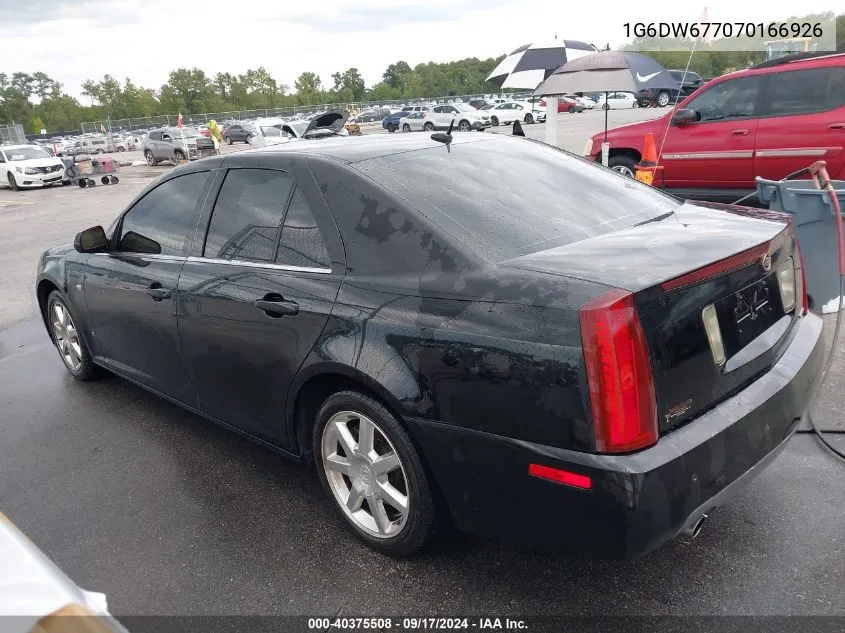 2007 Cadillac Sts V6 VIN: 1G6DW677070166926 Lot: 40375508