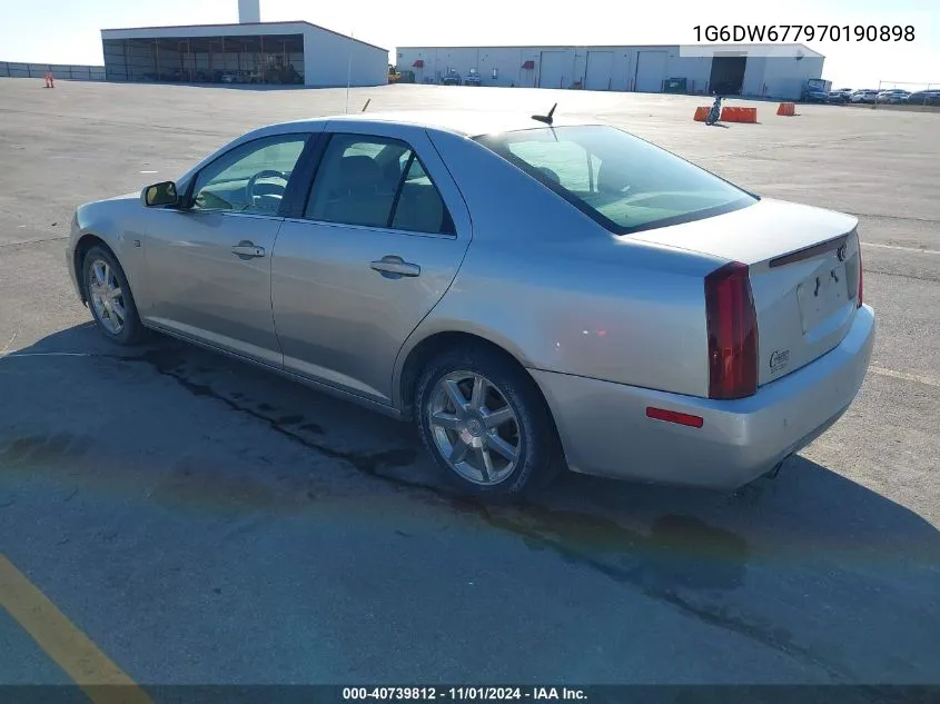 2007 Cadillac Sts V6 VIN: 1G6DW677970190898 Lot: 40739812