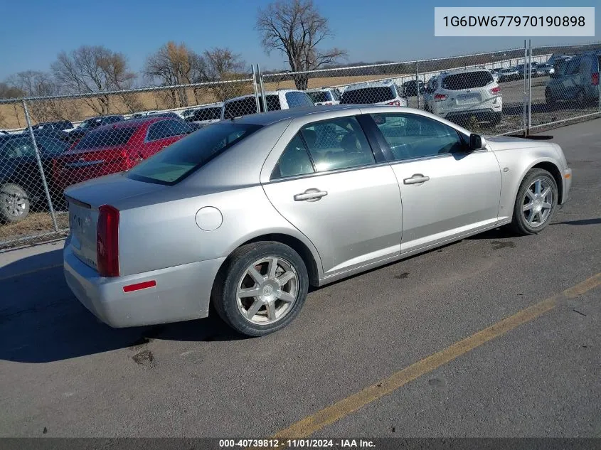 2007 Cadillac Sts V6 VIN: 1G6DW677970190898 Lot: 40739812